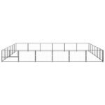 Zoonatie Hondenkennel 36 m² staal zwart - Afbeelding 2