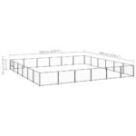 Zoonatie Hondenkennel 36 m² staal zwart - Afbeelding 5