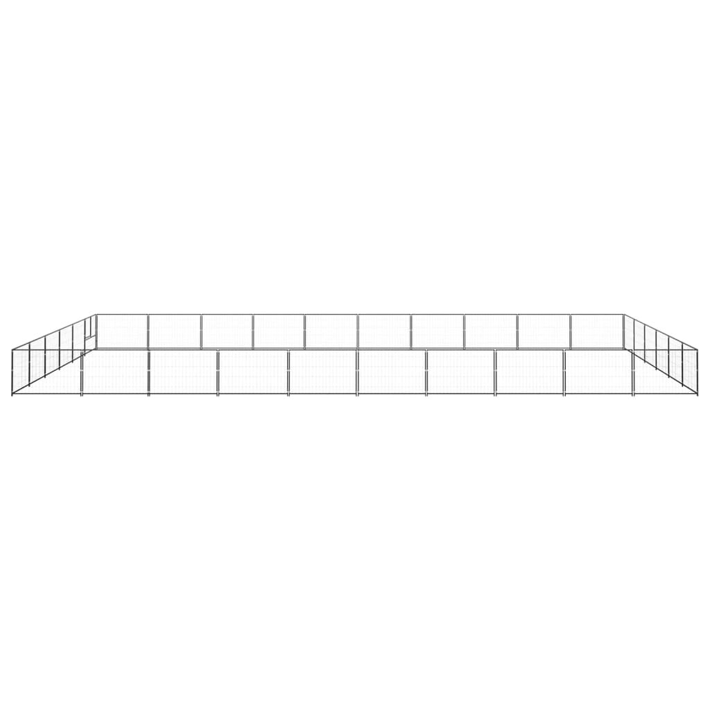 8720286664476_g_en_hd_1.jpg Zoonatie Hondenkennel 60 m² staal zwart - Afbeelding 1