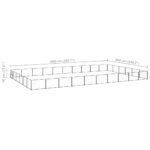 Zoonatie Hondenkennel 60 m² staal zwart - Image 5