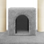 Zoonatie Kattenkrabpaal met sisal krabpalen 110 cm lichtgrijs - Afbeelding 6