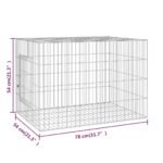 Zoonatie Konijnenkooi 78x54x54 cm gegalvaniseerd ijzer - Afbeelding 6