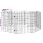 Zoonatie Dierenverblijf 8 panelen 54x60 cm gegalvaniseerd ijzer - Afbeelding 7