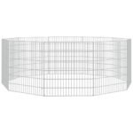 Zoonatie Dierenverblijf 10 panelen 54x60 cm gegalvaniseerd ijzer