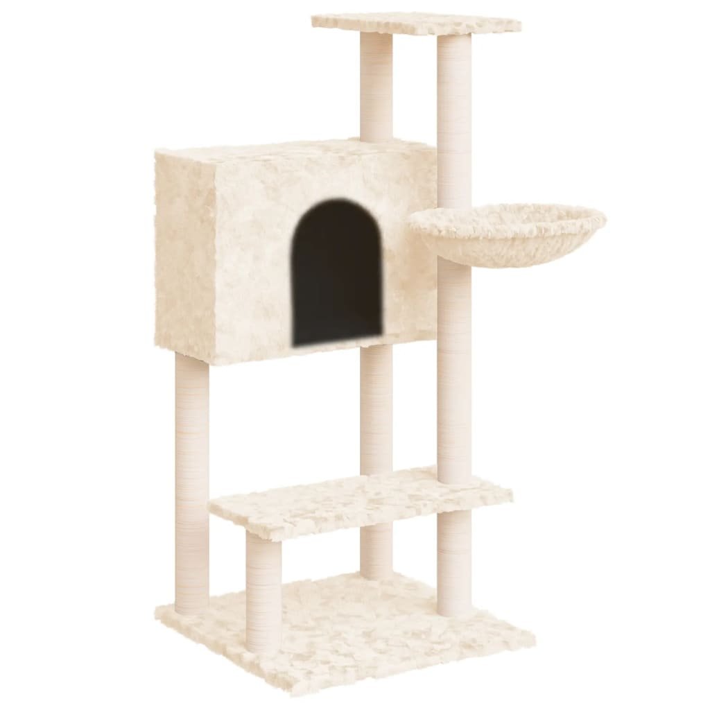 8720287123880_a_en_hd_1.jpg Zoonatie Kattenmeubel met sisal krabpalen 108,5 cm crèmekleurig - Image 1