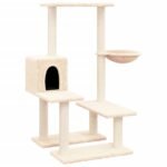 Zoonatie Kattenmeubel met sisal krabpalen 94,5 cm crèmekleurig