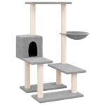 Zoonatie Kattenmeubel met sisal krabpalen 94,5 cm lichtgrijs