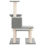 Zoonatie Kattenmeubel met sisal krabpalen 94,5 cm lichtgrijs - Afbeelding 3