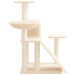 Zoonatie Kattenmeubel met sisal krabpalen 82 cm crèmekleurig - Afbeelding 3