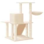 Zoonatie Kattenmeubel met sisal krabpalen 82 cm crèmekleurig - Afbeelding 4