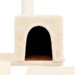 Zoonatie Kattenmeubel met sisal krabpalen 82 cm crèmekleurig - Afbeelding 5
