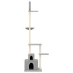 Zoonatie Kattenmeubel vloer tot plafond 250,5-276,5 cm lichtgrijs - Afbeelding 2
