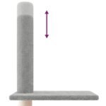Zoonatie Kattenmeubel vloer tot plafond 250,5-276,5 cm lichtgrijs - Afbeelding 6
