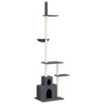 Zoonatie Kattenmeubel vloer tot plafond 250,5-276,5 cm donkergrijs