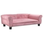Zoonatie Hondenmand 95x55x30 cm fluweel roze