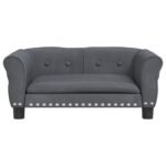 Zoonatie Hondenmand 70x45x30 cm fluweel donkergrijs - Afbeelding 2
