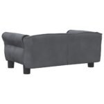 Zoonatie Hondenmand 70x45x30 cm fluweel donkergrijs - Afbeelding 4