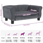 Zoonatie Hondenmand 70x45x30 cm fluweel donkergrijs - Afbeelding 6