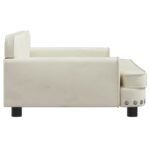 Zoonatie Hondenmand 90x53x30 cm fluweel crèmekleurig - Afbeelding 3