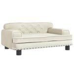Zoonatie Hondenmand 70x45x30 cm fluweel crèmekleurig