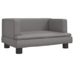 Zoonatie Hondenmand 60x40x30 cm kunstleer grijs