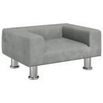 Zoonatie Hondenmand 50x40x26,5 cm fluweel lichtgrijs