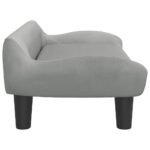 Zoonatie Hondenmand 70x40x24 cm fluweel lichtgrijs - Afbeelding 3