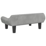 Zoonatie Hondenmand 70x40x24 cm fluweel lichtgrijs - Afbeelding 4