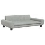Zoonatie Hondenmand 100x54x33 cm fluweel lichtgrijs