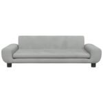 Zoonatie Hondenmand 100x54x33 cm fluweel lichtgrijs - Image 2