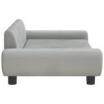 Zoonatie Hondenmand 100x54x33 cm fluweel lichtgrijs - Image 3