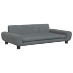 Zoonatie Hondenmand 100x54x33 cm fluweel donkergrijs