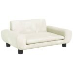 Zoonatie Hondenmand 70x45x33 cm fluweel crèmekleurig