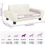 Zoonatie Hondenmand 70x45x33 cm fluweel crèmekleurig - Afbeelding 6