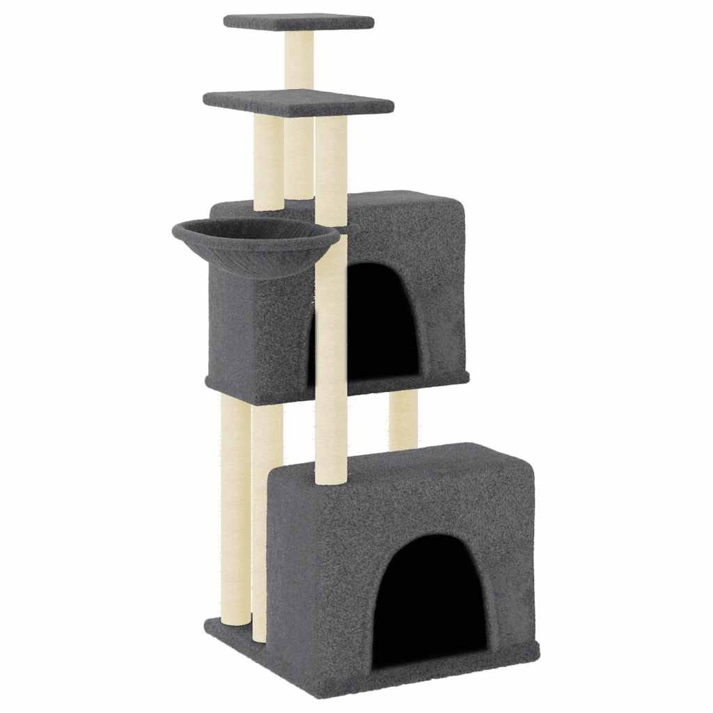 8720845416935_a_en_hd_1.jpg Zoonatie Kattenmeubel met sisal krabpalen 122 cm donkergrijs - Afbeelding 1