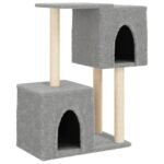Zoonatie Kattenmeubel met sisal krabpalen 86 cm lichtgrijs