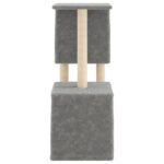 Zoonatie Kattenmeubel met sisal krabpalen 86 cm lichtgrijs - Afbeelding 4