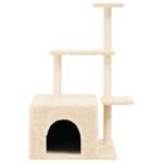 Zoonatie Kattenmeubel met sisal krabpalen 110 cm crèmekleurig - Afbeelding 3
