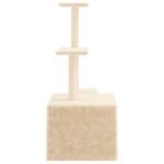 Zoonatie Kattenmeubel met sisal krabpalen 110 cm crèmekleurig - Afbeelding 4