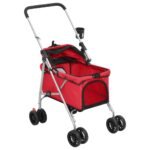 Zoonatie Hondenwagen inklapbaar 76x50x100 cm oxford stof rood - Image 4