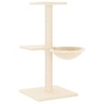 Zoonatie Kattenmeubel met sisal krabpalen 72 cm crèmekleurig