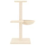 Zoonatie Kattenmeubel met sisal krabpalen 72 cm crèmekleurig - Afbeelding 3
