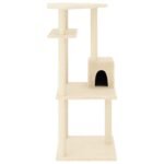 Zoonatie Kattenmeubel met sisal krabpalen 123 cm crèmekleurig - Afbeelding 2