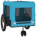 Hondenfietstrailer oxford stof en ijzer blauw en zwart - Afbeelding 5