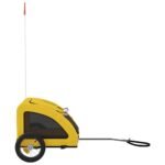 Hondenfietstrailer oxford stof en ijzer geel - Afbeelding 5