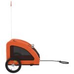 Hondenfietstrailer oxford stof en ijzer oranje - Afbeelding 5
