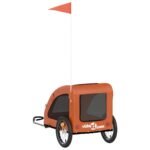 Hondenfietstrailer oxford stof en ijzer oranje - Afbeelding 7
