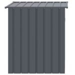 Zoonatie Hondenhok met dak 110x103x109 cm gegalvaniseerd staal antraciet - Afbeelding 3