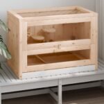 Zoonatie Hamsterkooi 60x35,5x42 cm massief vurenhout