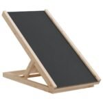 Zoonatie Hondenloopplank 70x35 cm massief vurenhout grijs